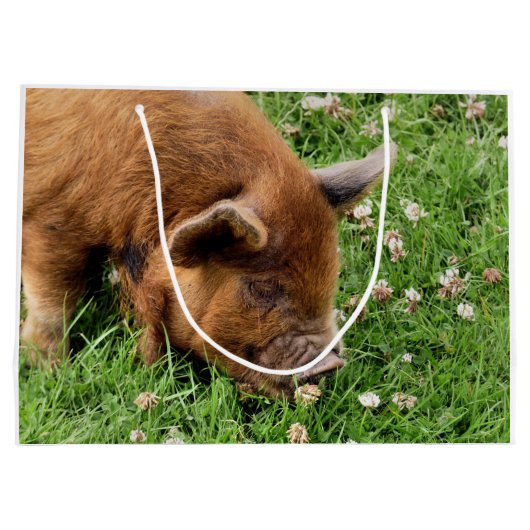 かわいい豚 ラージペーパーバッグ (裏面)