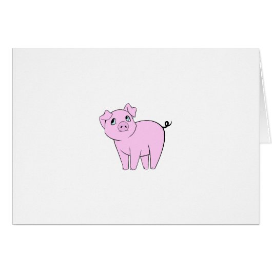 かわいい豚、子豚、豚、豚、ピンク豚、家畜 (正面横)