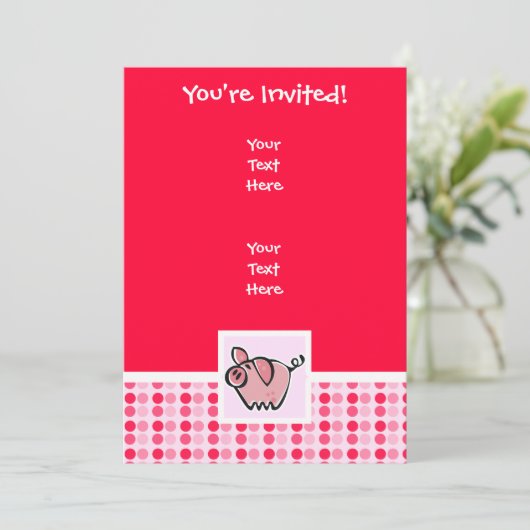 かわいい豚 招待状 (スタンド正面)