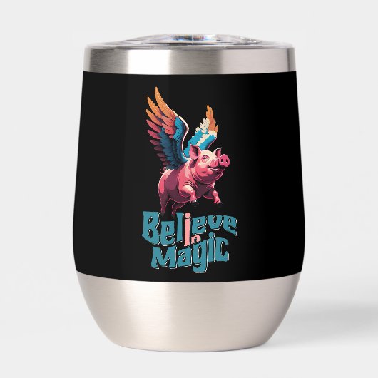 かわいい豚(羽カラフル付) |信じ魔法 (正面)