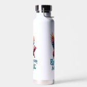 かわいい豚(羽カラフル付) |信じ魔法 ウォーターボトル (左面)