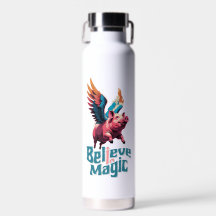 かわいい豚(羽カラフル付) |信じ魔法