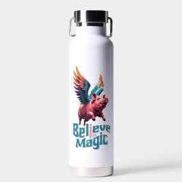 かわいい豚(羽カラフル付) |信じ魔法 ウォーターボトル