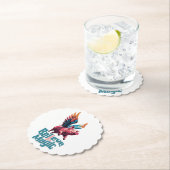 かわいい豚(羽カラフル付) |信じ魔法 ペーパーコースター (インサイチュ)