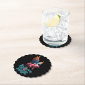 かわいい豚(羽カラフル付) |信じ魔法 ペーパーコースター (インサイチュ)