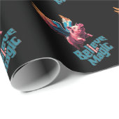 かわいい豚(羽カラフル付) |信じ魔法 ラッピングペーパー (ロールコーナー)