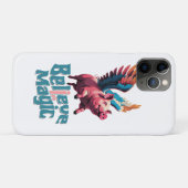 かわいい豚(羽カラフル付) |信じ魔法 Case-Mate iPhoneケース (裏面(横))