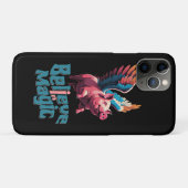 かわいい豚(羽カラフル付) |信じ魔法 Case-Mate iPhoneケース (裏面(横))