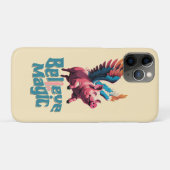 かわいい豚(羽カラフル付) |信じ魔法 Case-Mate iPhoneケース (裏面(横))