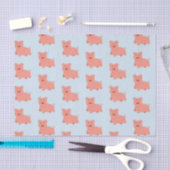 かわいい豚 薄葉紙 (クラフト)