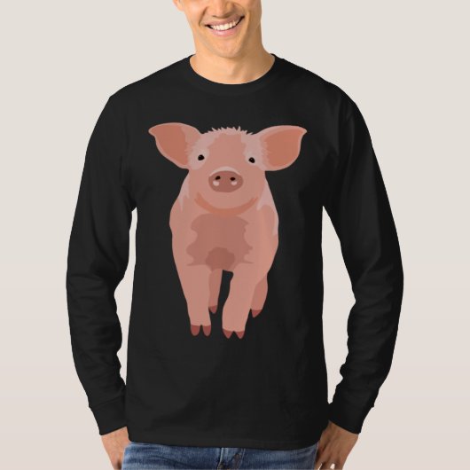 かわいい豚 Tシャツ (正面)