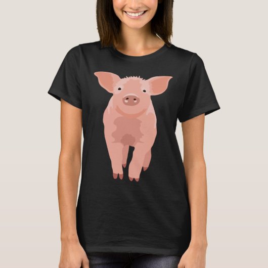 かわいい豚 Tシャツ (正面)