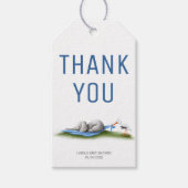 かわいい象ありがとう赤ちゃんシャワー ギフトタグ (正面)