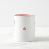かわいい象がハートマグカップを持つ マグカップ (中央)