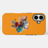 かわいい象が地球を抱きしめるエコデザイン Case-Mate iPhoneケース (裏面 (横))
