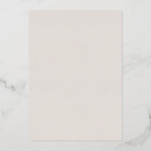 かわいい象とキリンで模様を描く 箔招待状 (裏面)