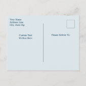 かわいい象とハートかわいい赤ちゃんシャワー インビテーションポストカード (裏面)