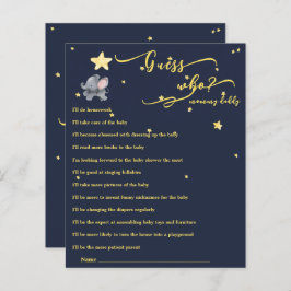 かわいい象とバルーン赤ちゃんシャワーゲーム