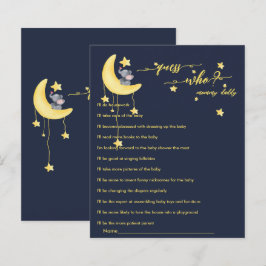 かわいい象と小さな蝶の赤ちゃんシャワーゲーム