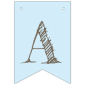 かわいい象に弓を振る。ハッピーバースデー バンティングフラッグ (第3の旗)