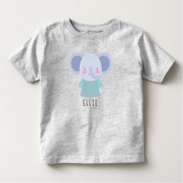 かわいい象のイラストレーション – カスタマイズ可能 トドラーTシャツ