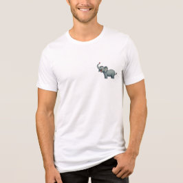 かわいい象のキャラクター – ユニセックスTシャツ デ トライブレンドTシャツ