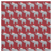 かわいい象のクリスマス ファブリック (見本)