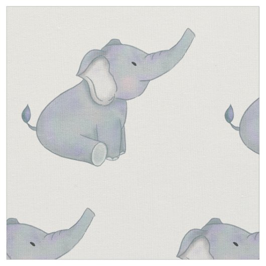 かわいい象のサファリ動物 ファブリック (クローズアップ)