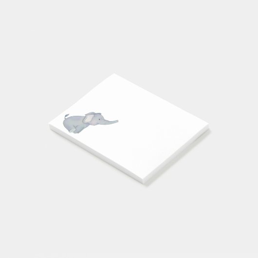 かわいい象のサファリ動物 ポストイット (アングル)