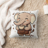 かわいい象のスローピロー クッション (ブランケット)
