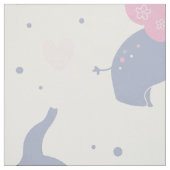 かわいい象のパターン ファブリック (見本)