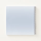 かわいい象のフローラ男の赤ちゃんベビーシャワー ノートブック (裏面)