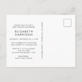 かわいい象のベビーガールシャワー インビテーションポストカード