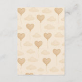 かわいい象のベビーシャワー封入カード エンクロージャーカード (裏面)