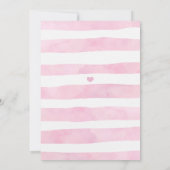 かわいい象のベビーシャワー招待状 招待状 (裏面)