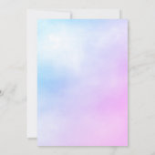 かわいい象のベビーシャワー招待状 招待状 (裏面)