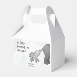 かわいい象のベビーシャワー Little Peanut On its Way フェイバーボックス