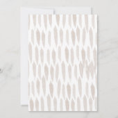 かわいい象のベージュベ男女兼用イジャー サンキューカード (裏面)