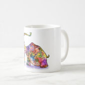 かわいい象のマグカップ コーヒーマグカップ (正面右)