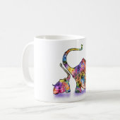 かわいい象のマグカップ コーヒーマグカップ (正面左)