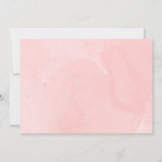 かわいい象の写真の誕生の発表カード 招待状 (裏面)