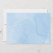 かわいい象の写真の誕生の発表カード 招待状 (裏面)