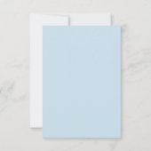 かわいい象の双子の男の子の赤ちゃんシャワー サンキューカード (裏面)