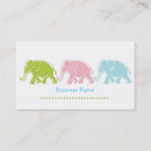 かわいい象の名刺 名刺 (裏面)