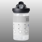 かわいい象の名前を追加する星の子供グレー ウォーターボトル