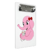 かわいい象の女の子の漫画ミニクリップボード ミニクリップボード (アングル)