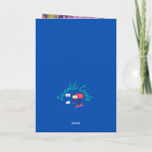 かわいい象の女の子の誕生日カード カード (裏面)