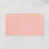 かわいい象の女の子の赤ちゃんシャワーおむつラッフルカード エンクロージャーカード (裏面)