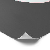 かわいい象の女の子の赤ちゃんシャワー ポスター (角)