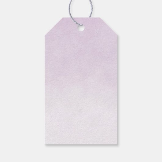 かわいい象の女の子バルーンありがとう ギフトタグ (裏面)